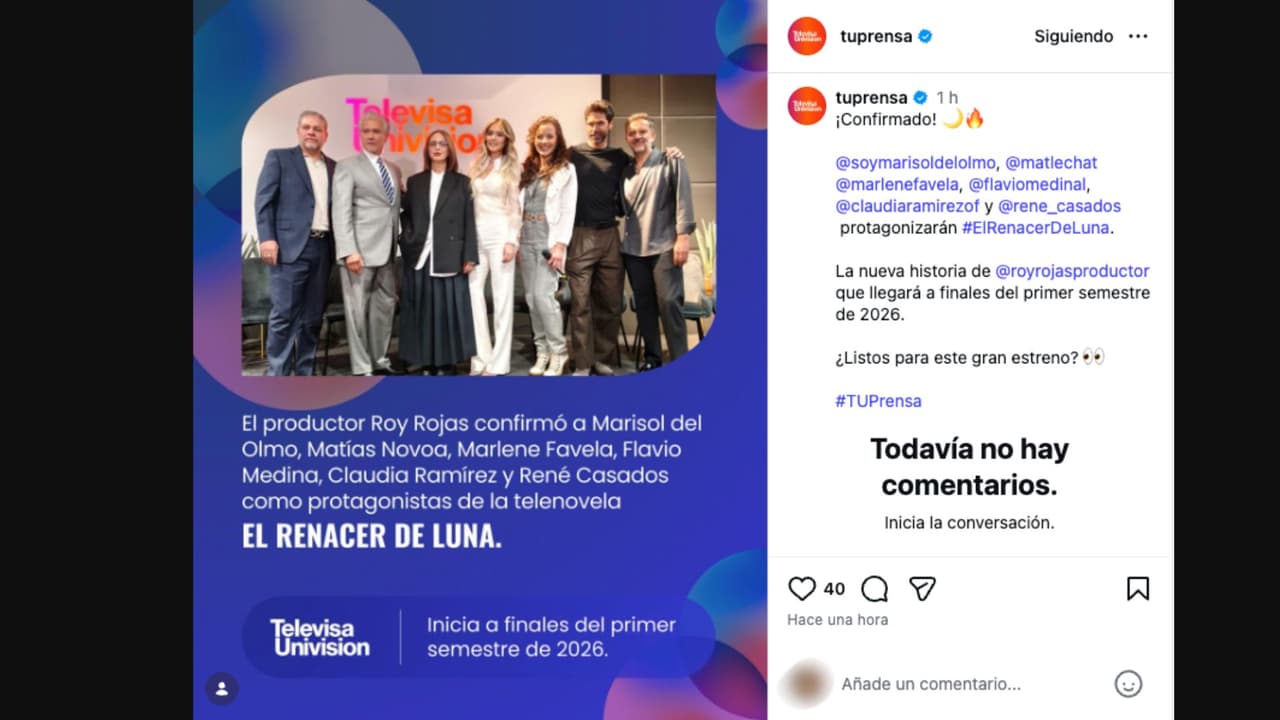 Matías Novoa será el protagonista de la telenovela 'El Renacer de Luna'