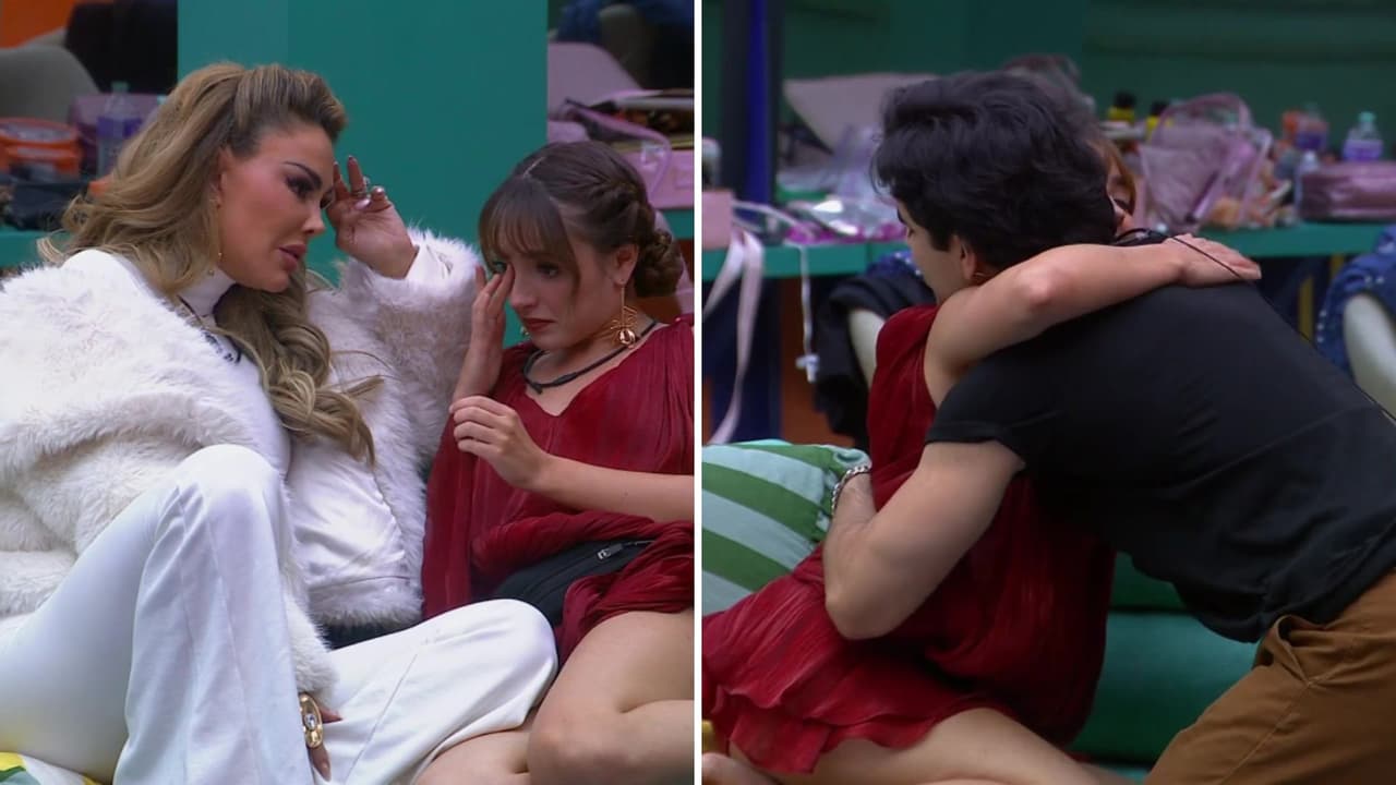 Ninel Conde y Aarón Mercury consuelan a Elaine Haro tras su 'película' en la Noche de Cine