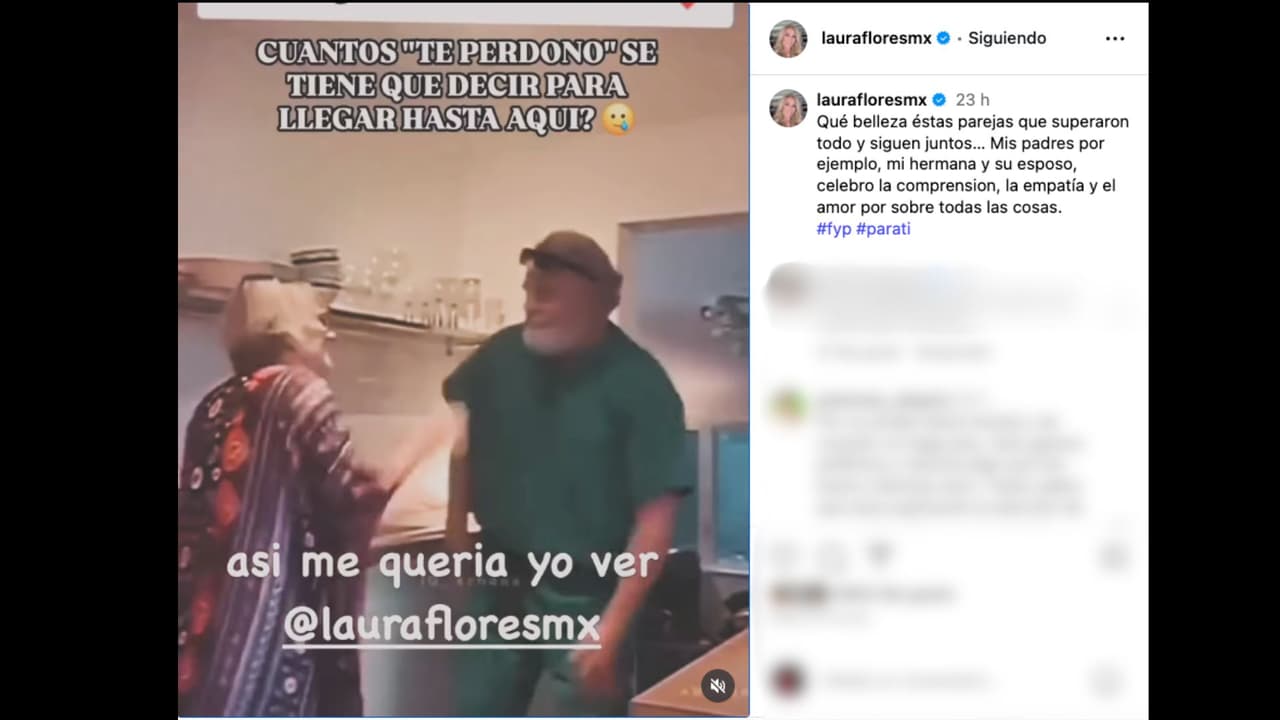 Laura Flores dedica mensaje que fue interpretado como una indirecta a Lalo Salazar