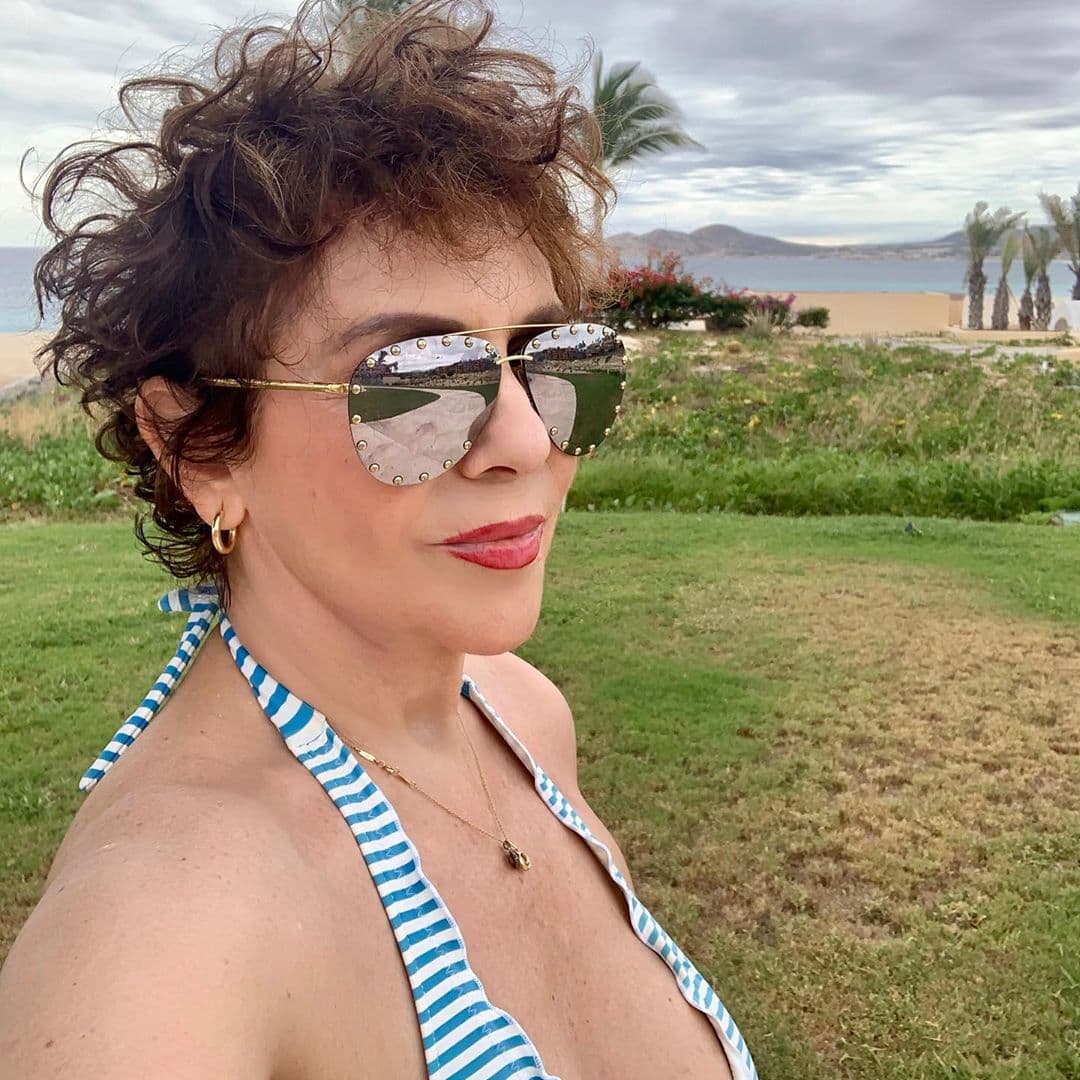Rebecca Jones en sus días de descanos en Los Cabos.