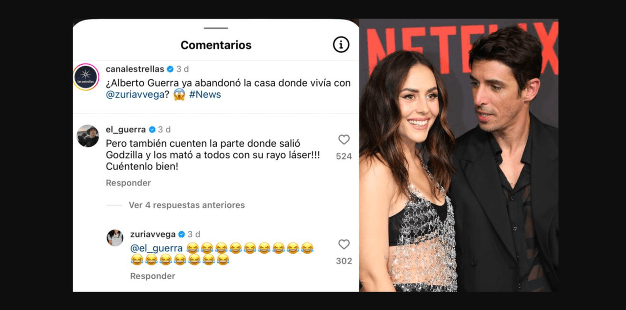 Zuria Vega y Alberto Guerra reaccionan tras supuesta separación