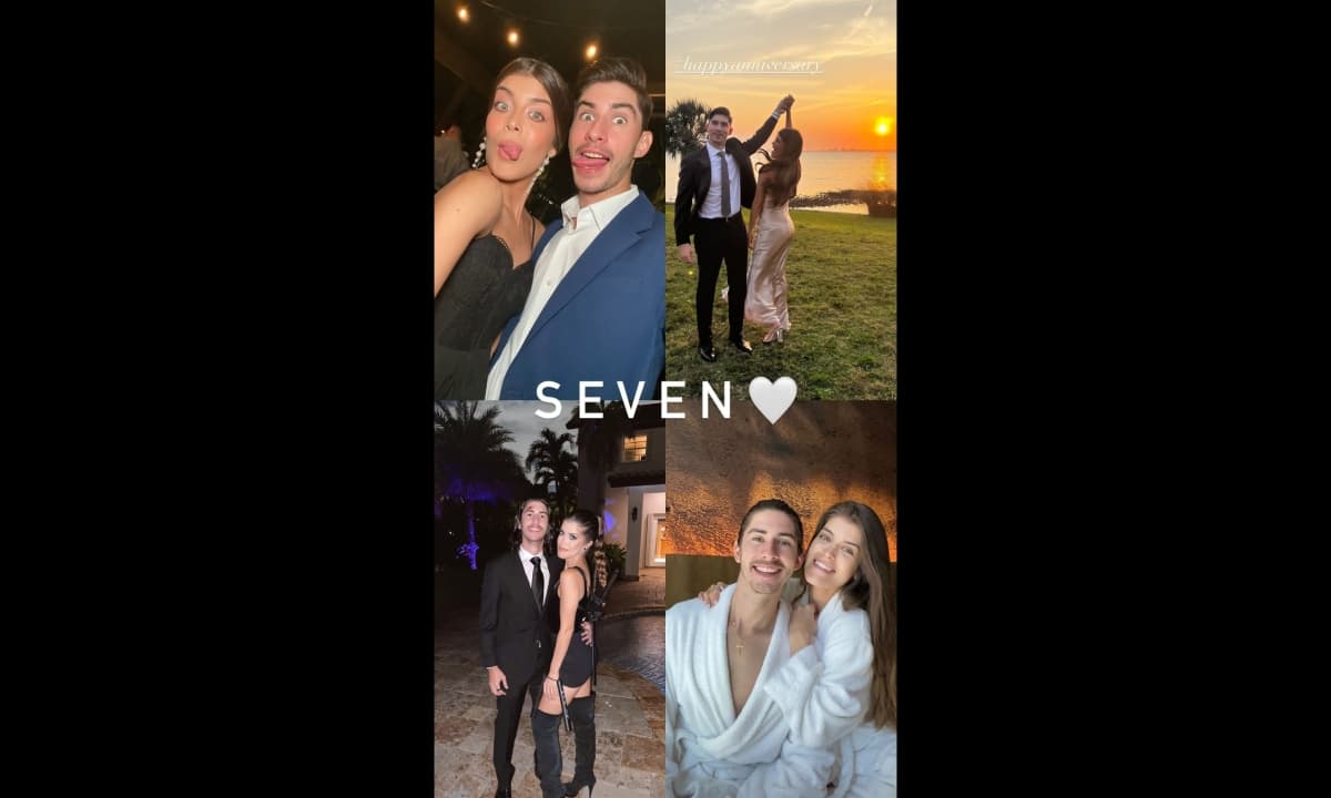 Gabriella Cataño celebró así su séptimo aniversario con su novio