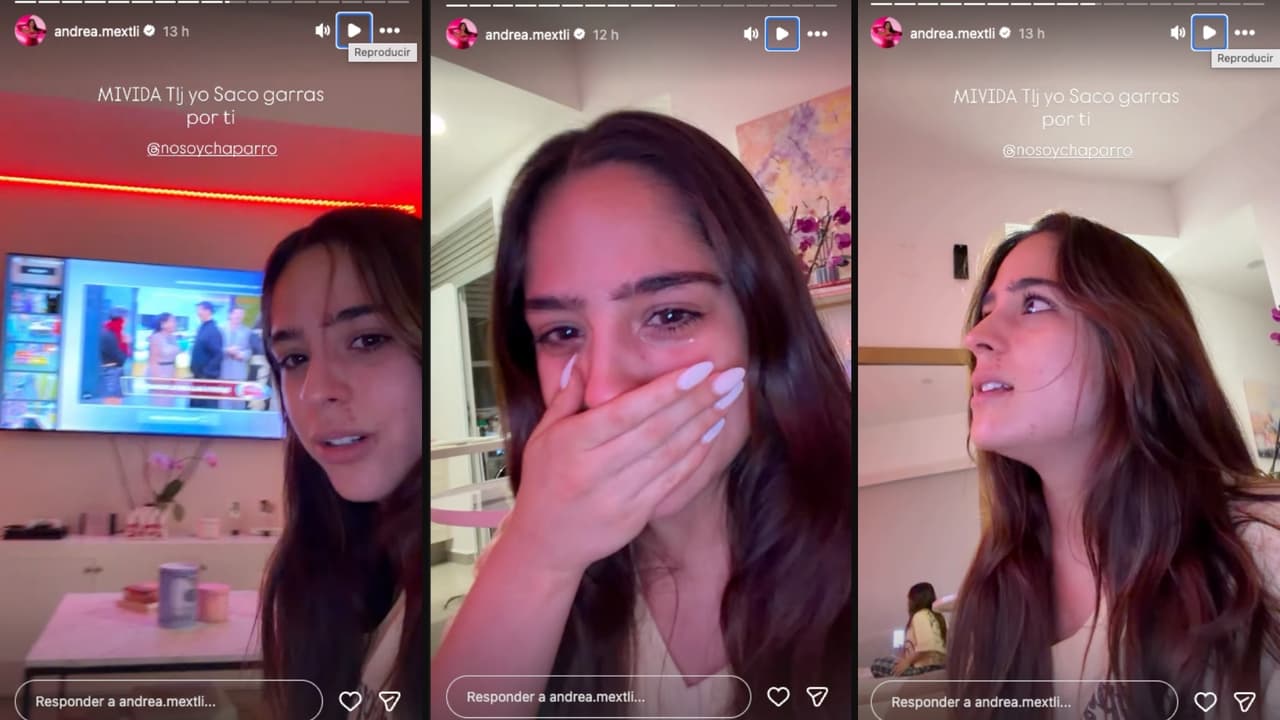 Andrea Mextli reacciona a la salida de Luis Chaparro de La Casa de los Famosos México 2026
<br>