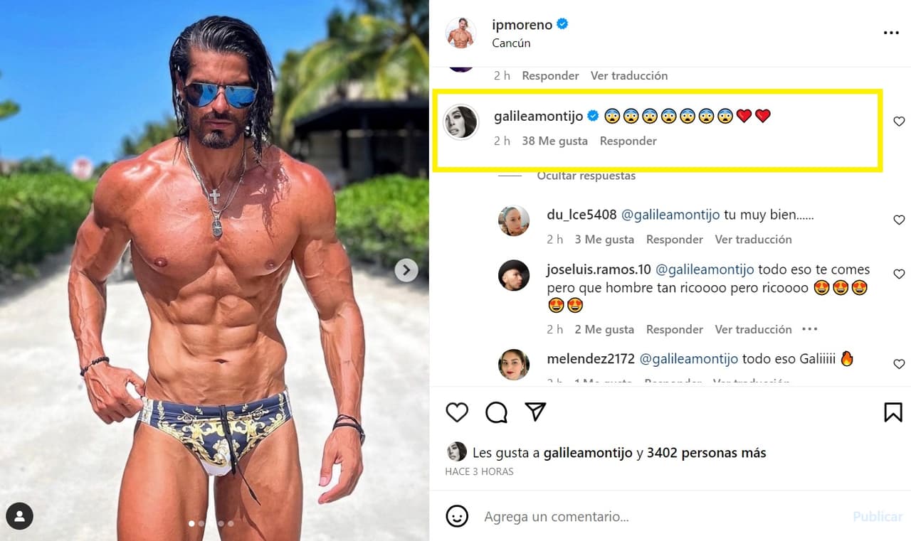 El español publicó una foto en traje de baño