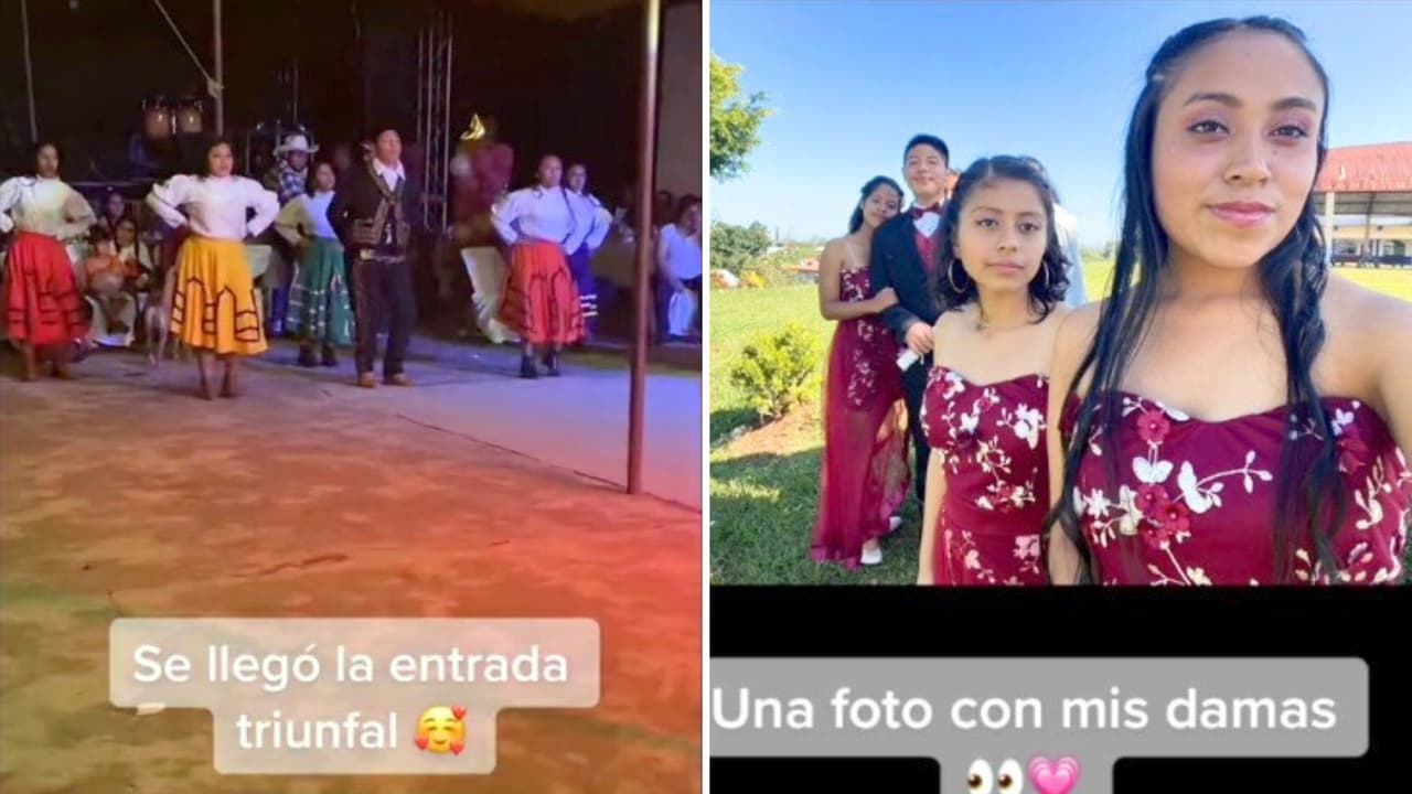 Franco David tuvo 'damas' en su fiesta, lo que equivale a los chambelanes