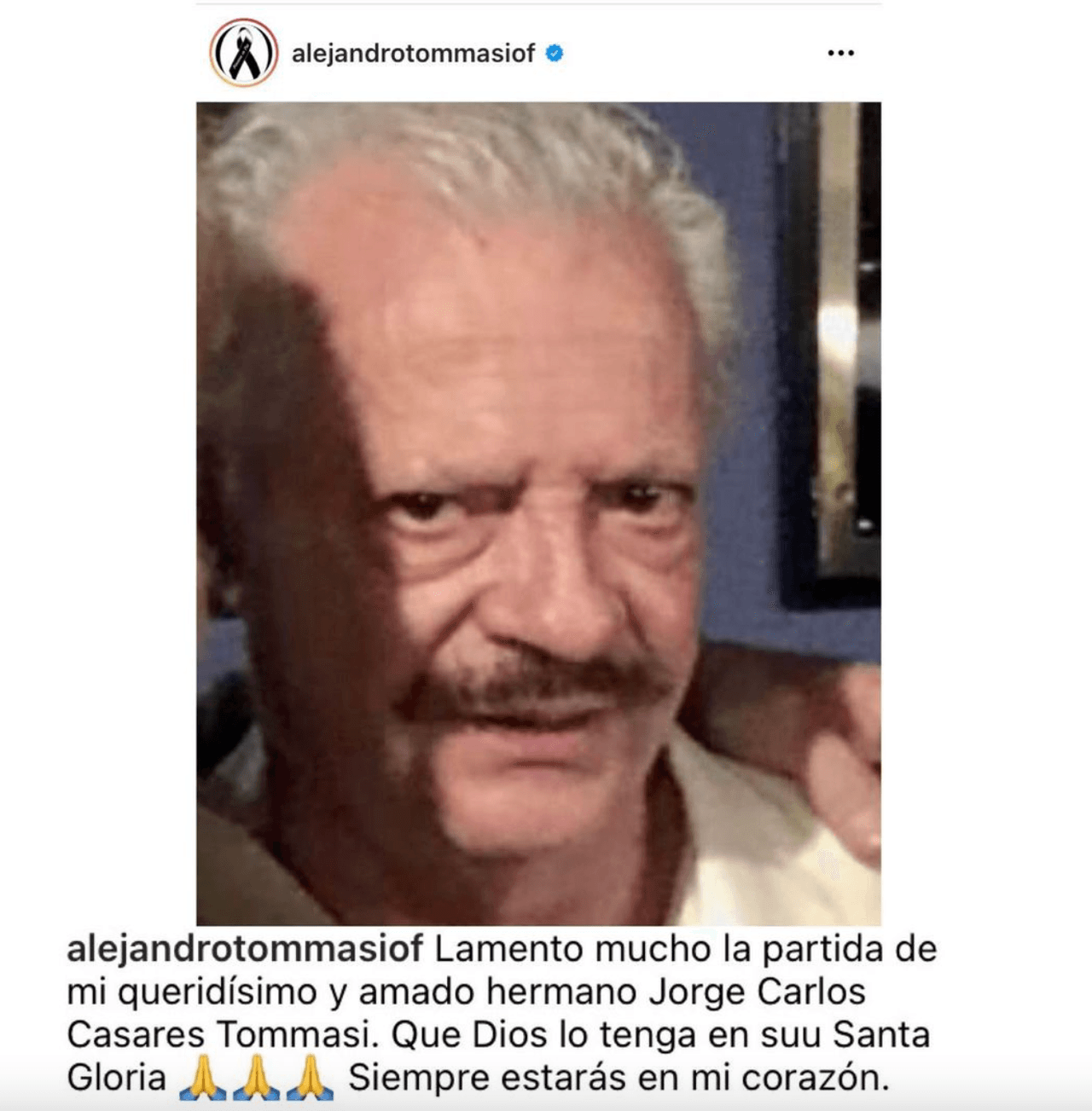 Alejandro Tomassi despidió a su hermano.