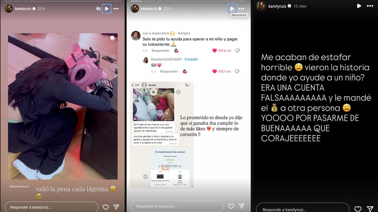 Karely Ruiz dona dinero para la operación de un niño y resulta estafada