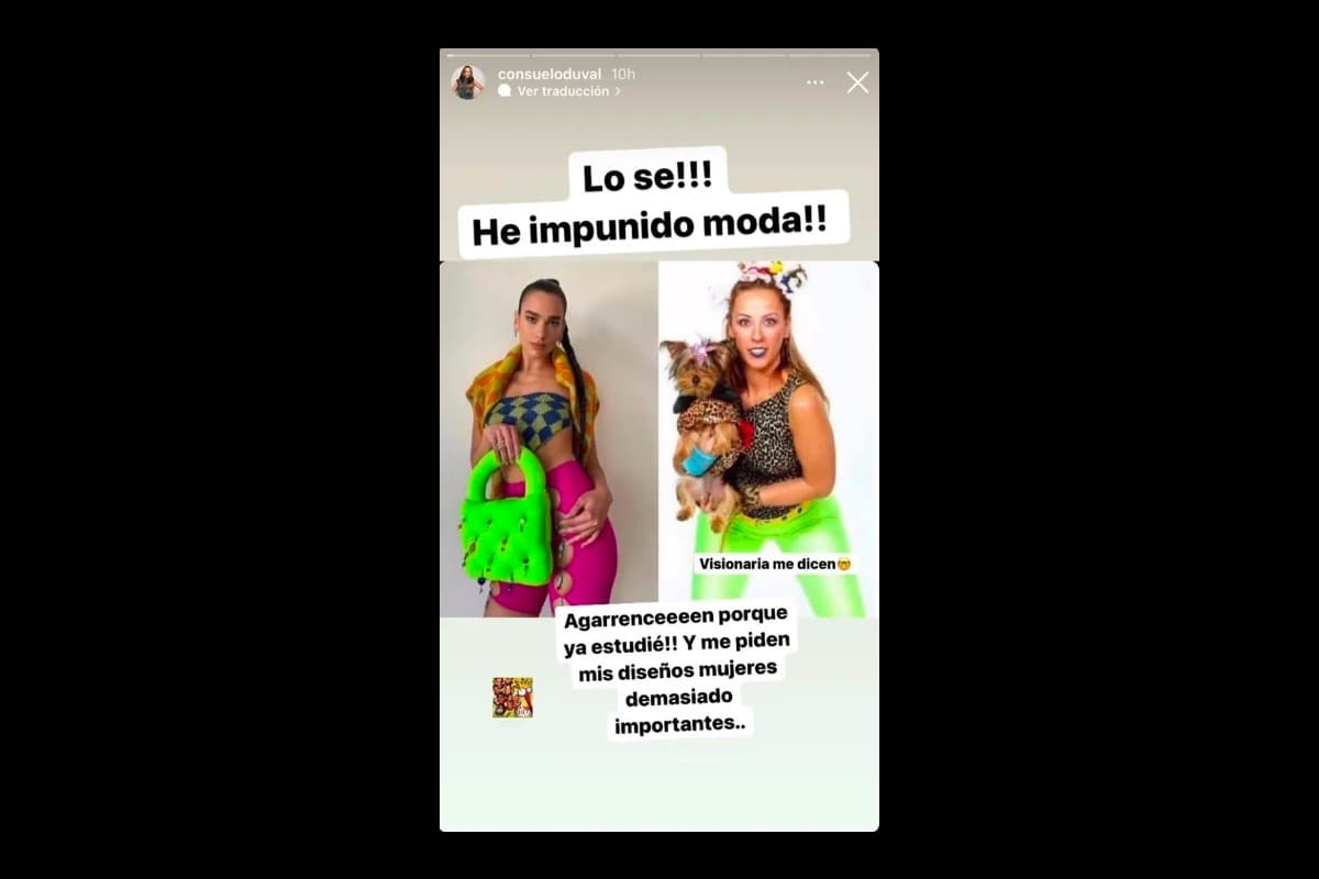 Consuelo Duval impone moda y hasta Dua Lipa le copia