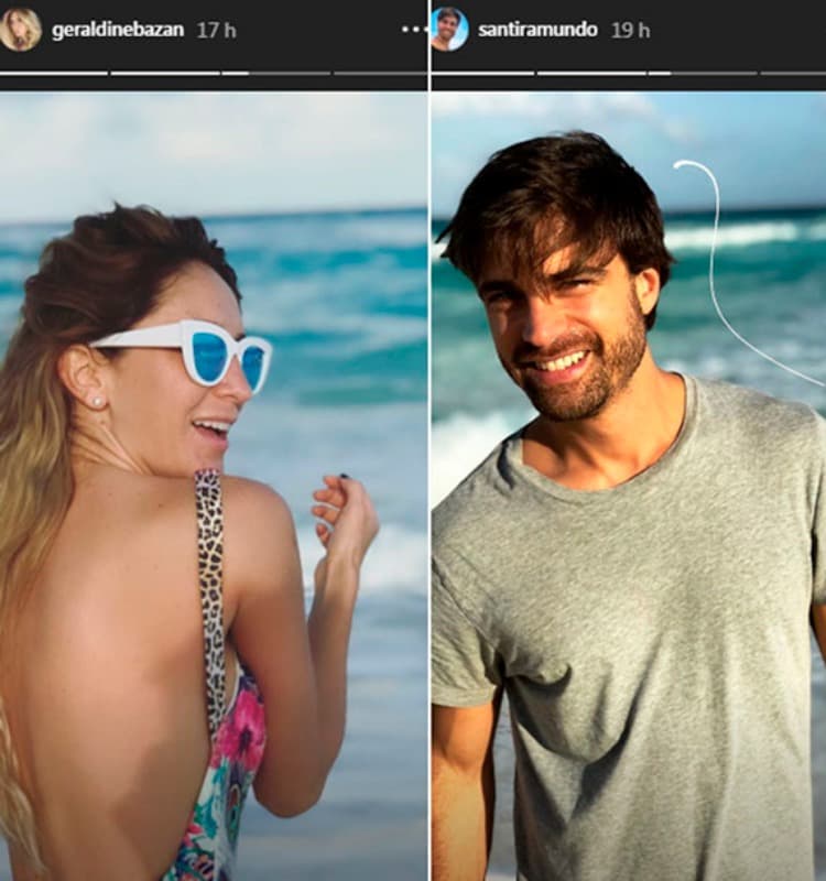 Escapada romántica de Geraldine Bazán y Santiago Ramundo, estas fotos los delataron
