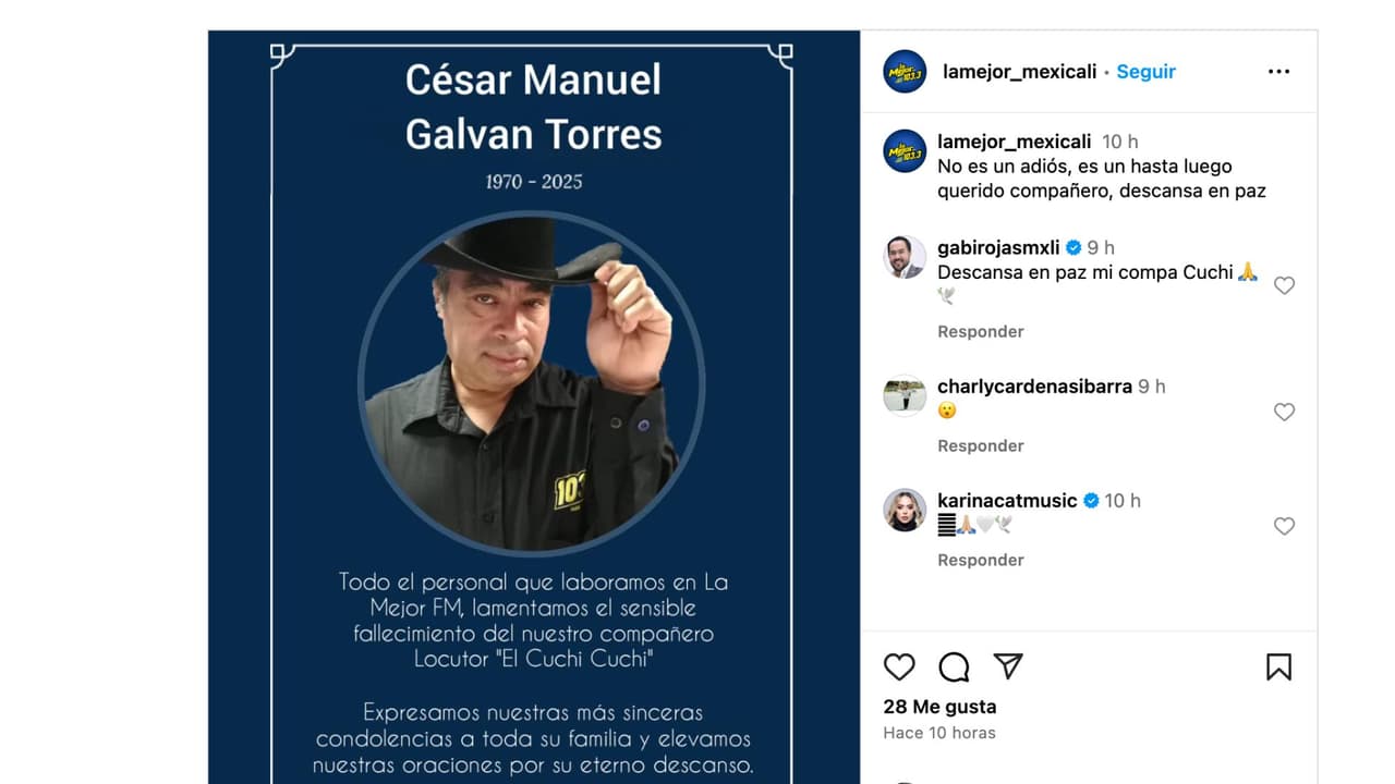 <b>César Manuel Galván Torres, mejor conocido como 'El Cuchi Cuchi'.</b>