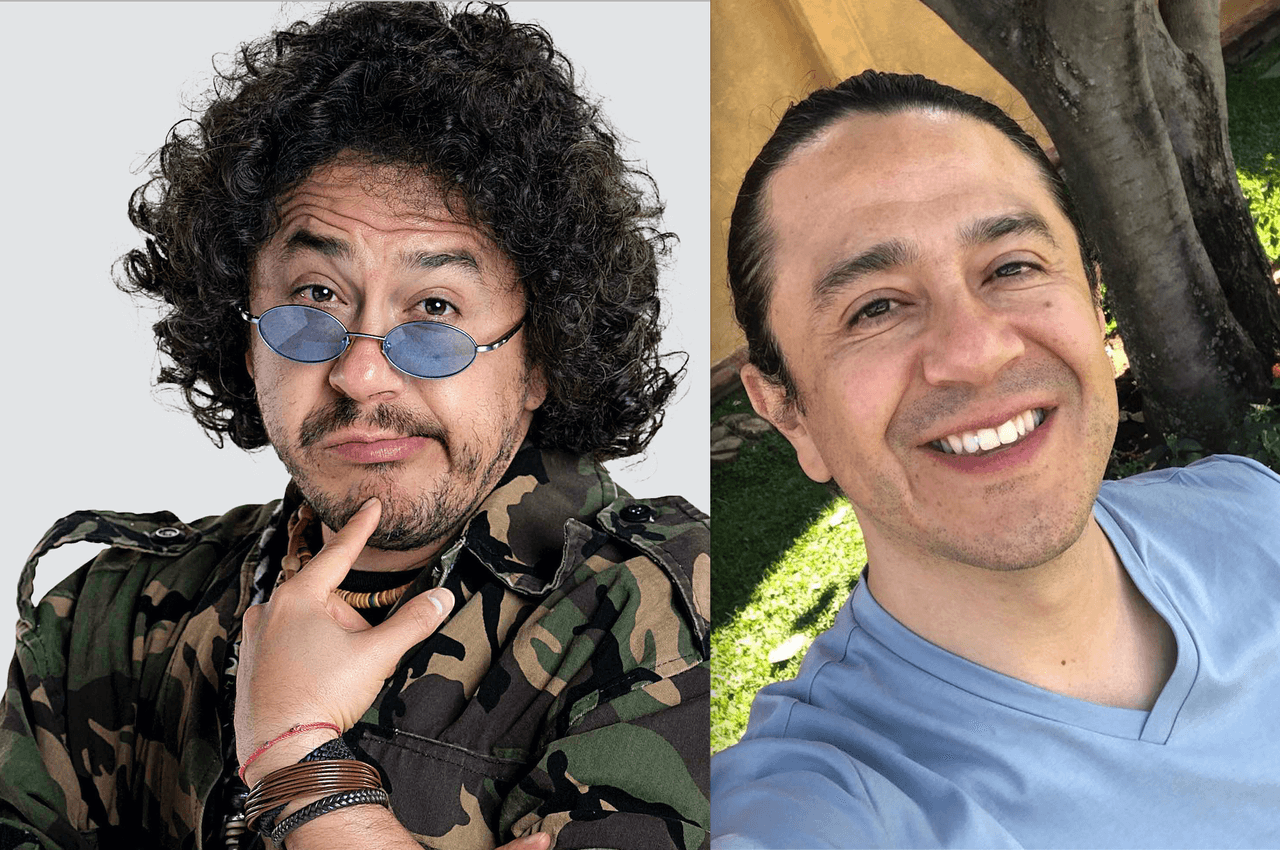 Moisés Iván Mora se deja sus chinos alborotados, barba y bigote para convertirse en 'Aldolfo', pero además agrega accesorios y ropa estilo militar.