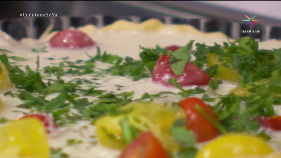 Receta: Tarta de cebolla caramelizada y jitomate