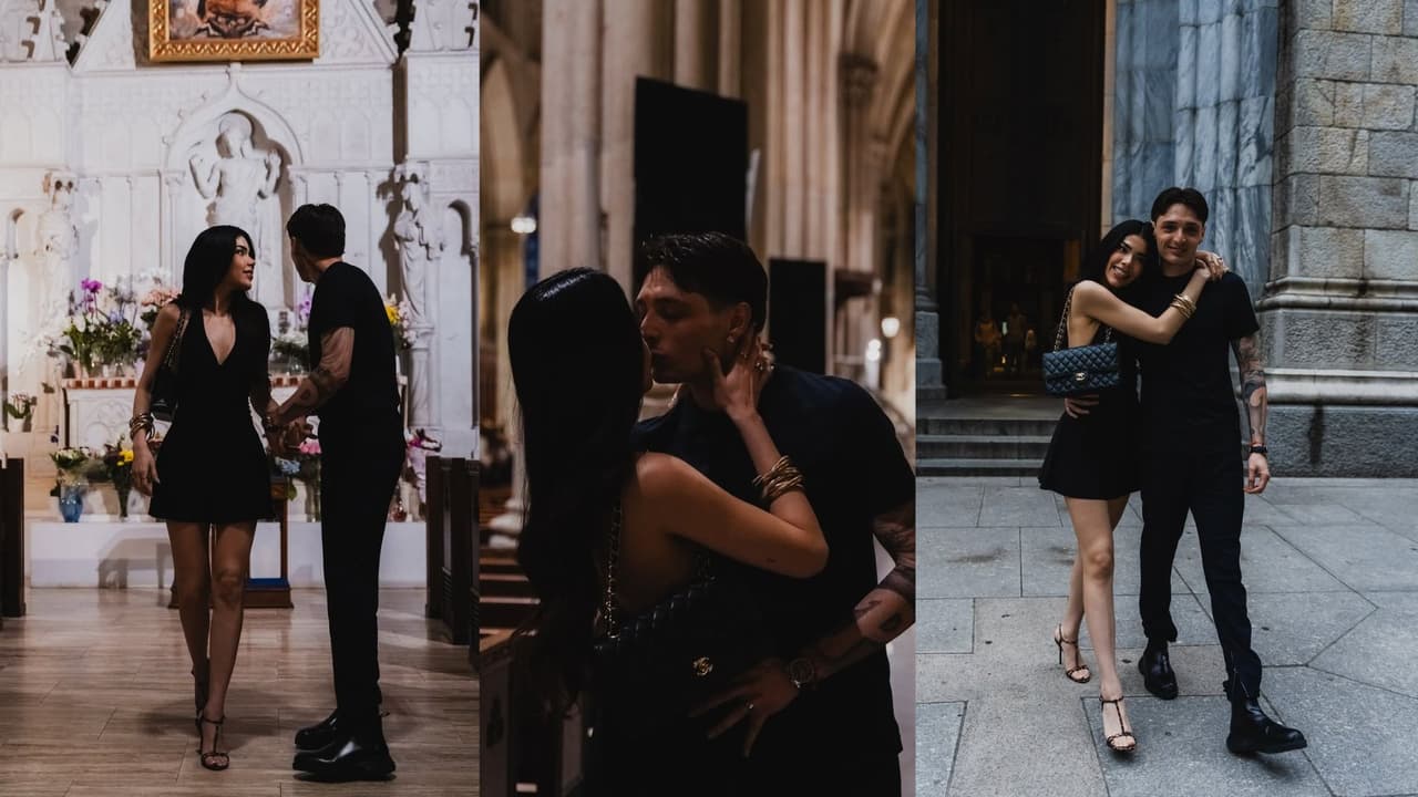 Peso Pluma y Kenia Os visitan iglesia y desatan rumores de compromiso