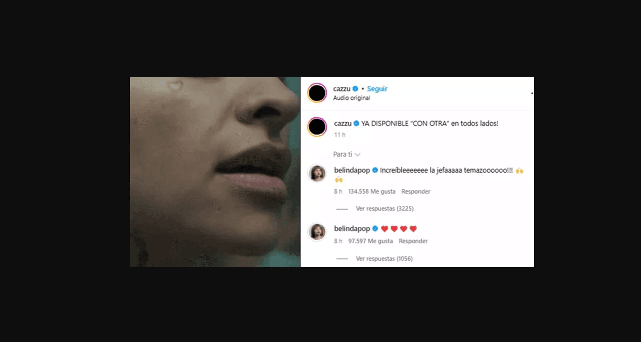 Belinda reacciona a la nueva canción de Cazzu y aplaude indirectas a Ángela Aguilar