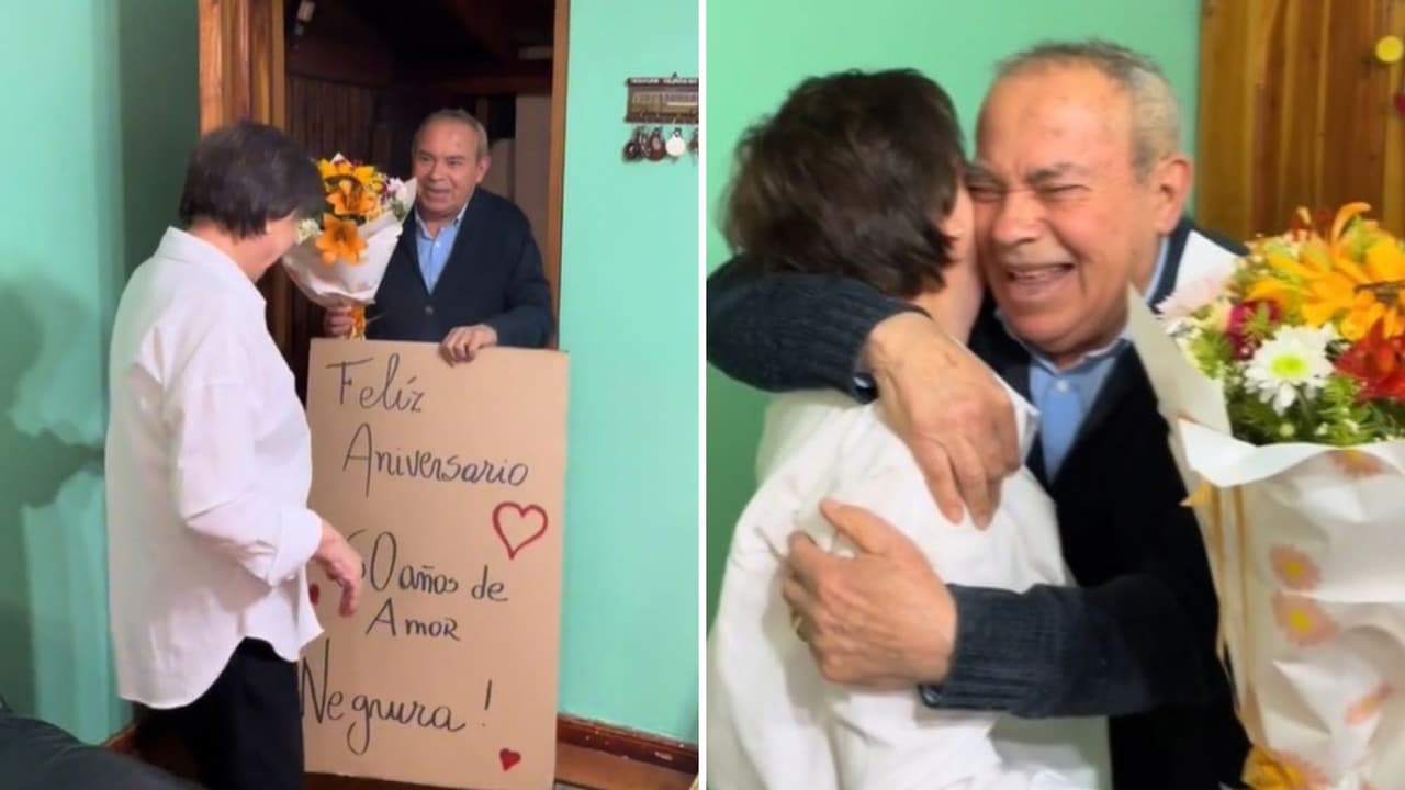 Como dos jovencitos: abuelitos celebran su 60 aniversario con una divertida sorpresa