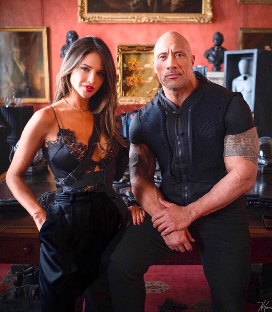 Dwyane Jhonson publicó foto junto a Eiza González y presentó su personaje para el spin off de Rápidos y furiosos
