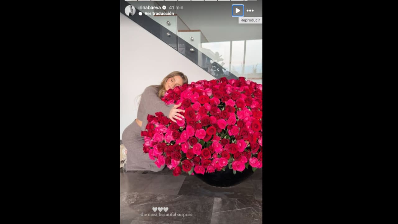 Irina Baeva presume su regalo de Día de San Valentín