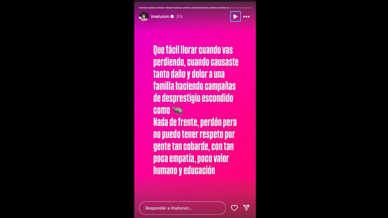 Imelda Tuñón reacciona ante la entrevista que ofreció Marco Chacón, esposo de Maribel Guardia