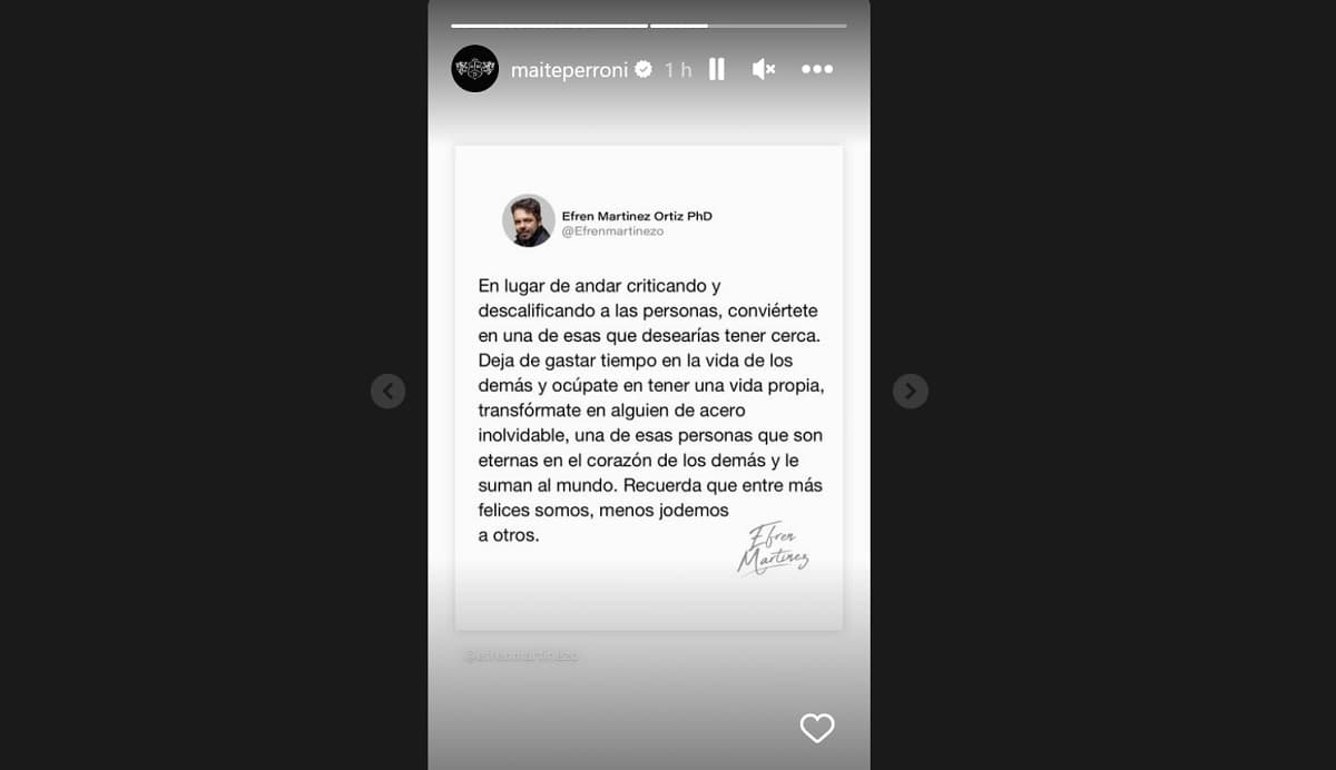 La actriz utilizó su cuenta para compartir emotivas palabras