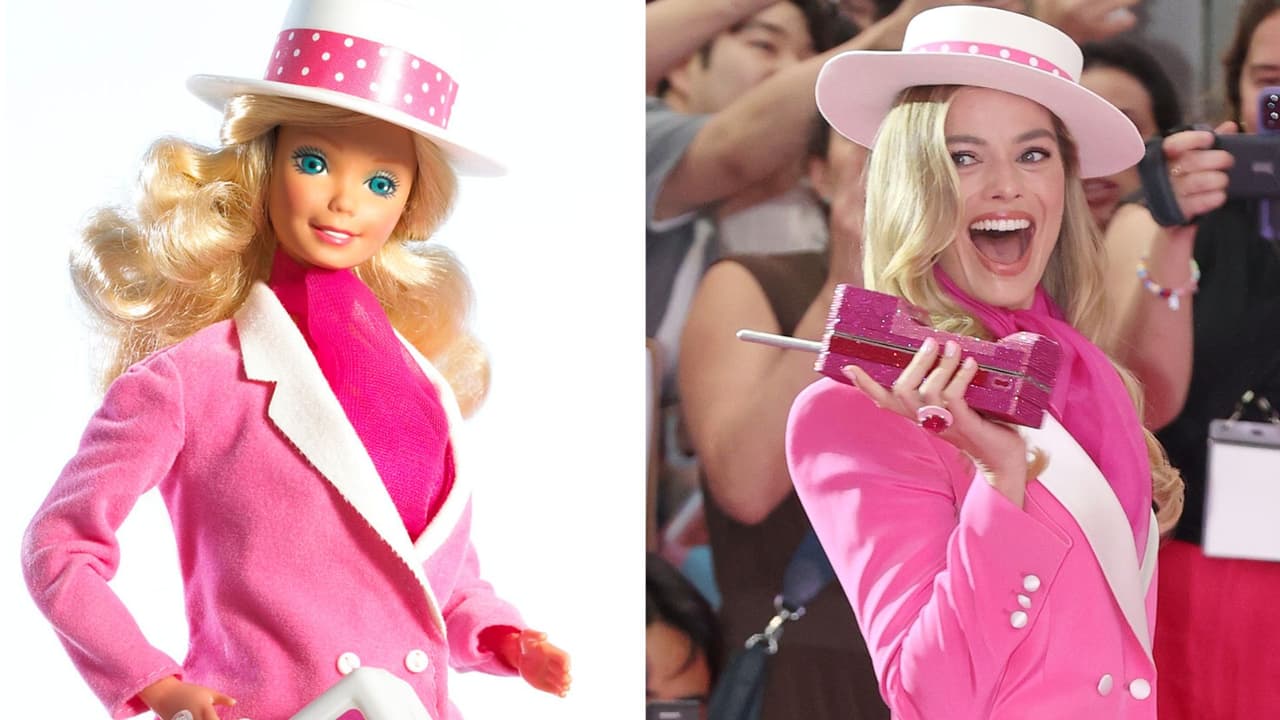 Margot Robbie probó ser una verdadera Barbie: usa prendas idénticas a las de la muñeca