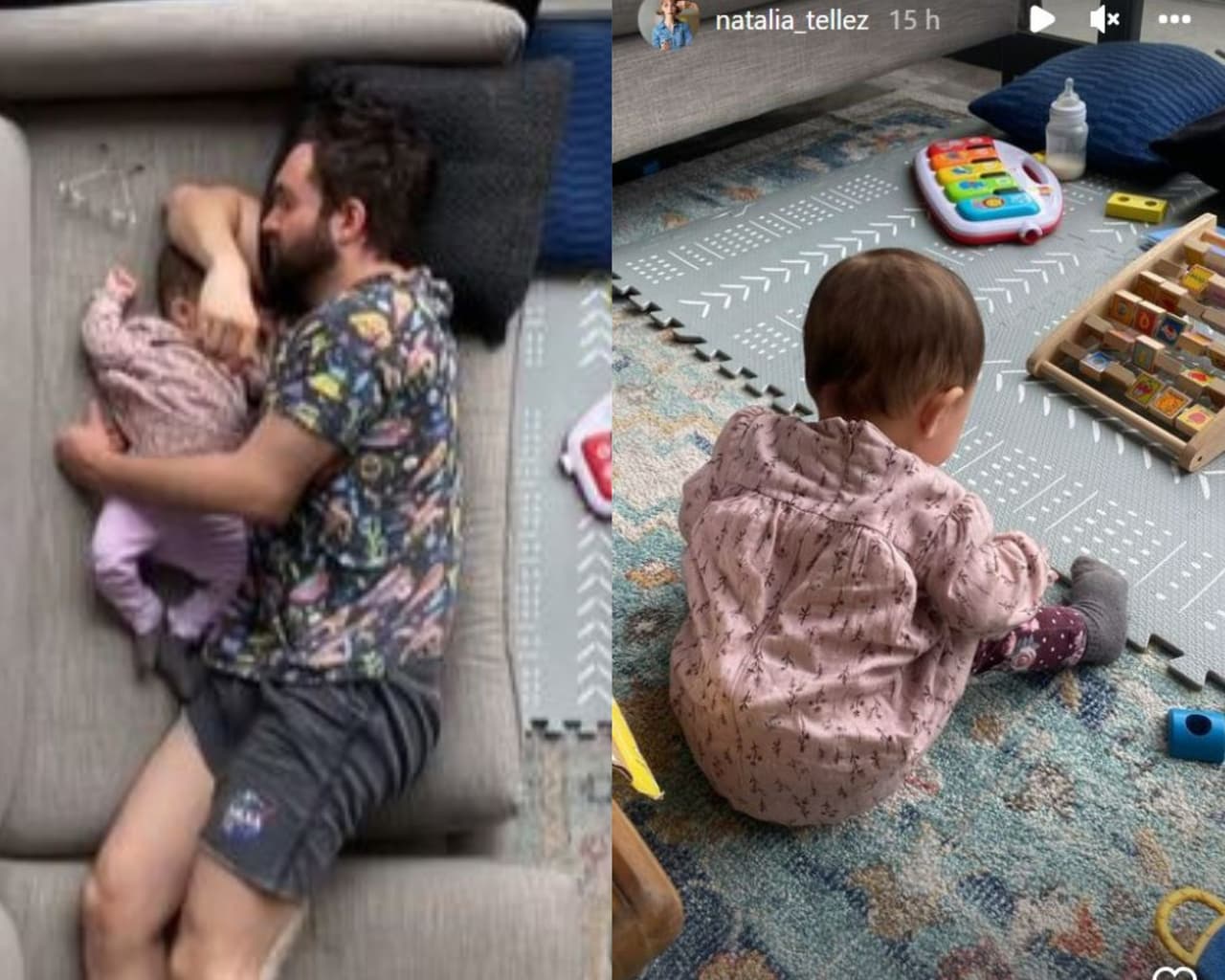 La actriz presumió cuánto ha crecido la pequeña Emilia.