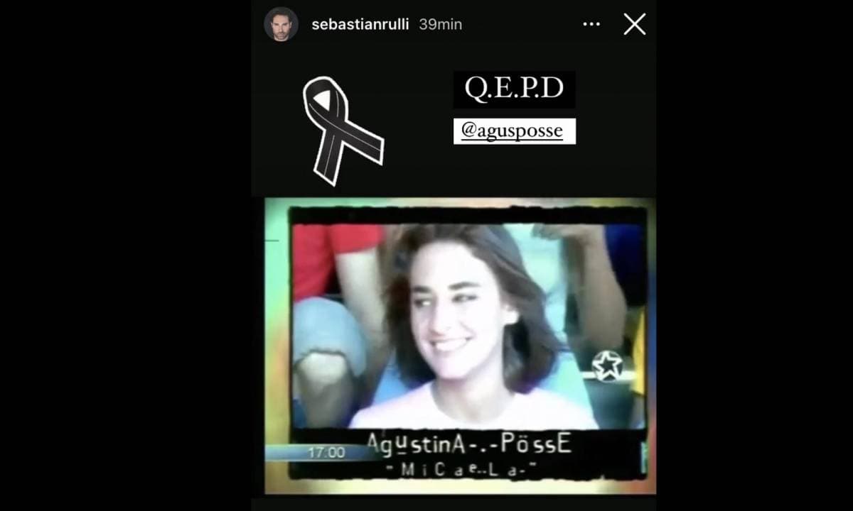 Sebastián Rulli se despidió de su excompañera con una emotiva fotografía