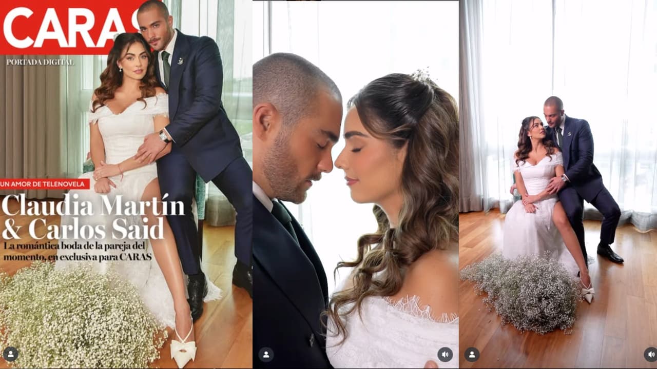 Claudia Martín y Carlos Said celebran su boda civil