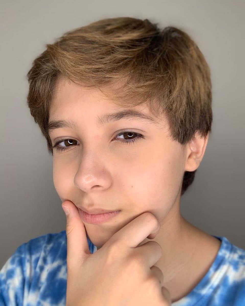 Tadeo cuenta con más de 86 mil seguidores en Instagram y a sus 12 años es una de las jóvenes promesas de la actuación.