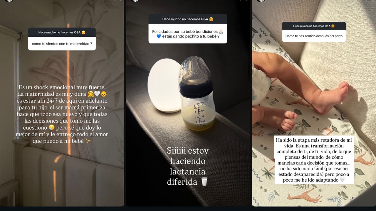 Claudia Martín revela detalles de su maternidad en una sesión de preguntas y respuestas de Instagram