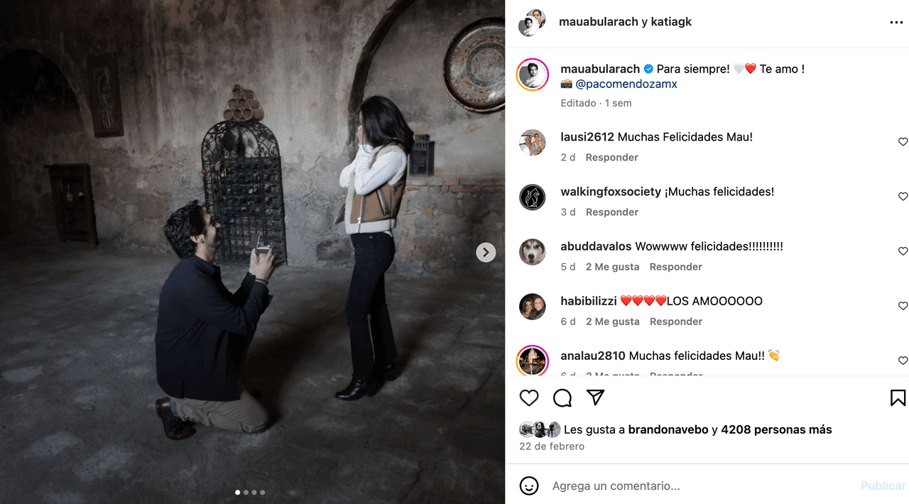 Así propuso matrimonio el actor de 'Mi marido tiene familia'