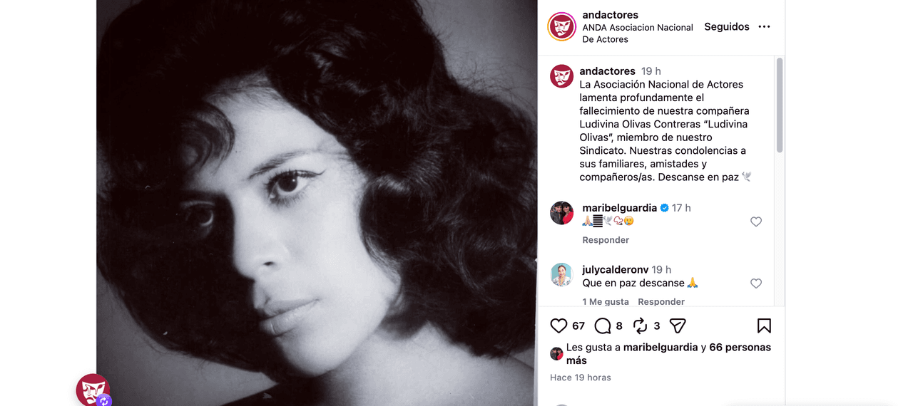 Muere querida actriz de telenovelas de Televisa; entre lágrimas, la despiden