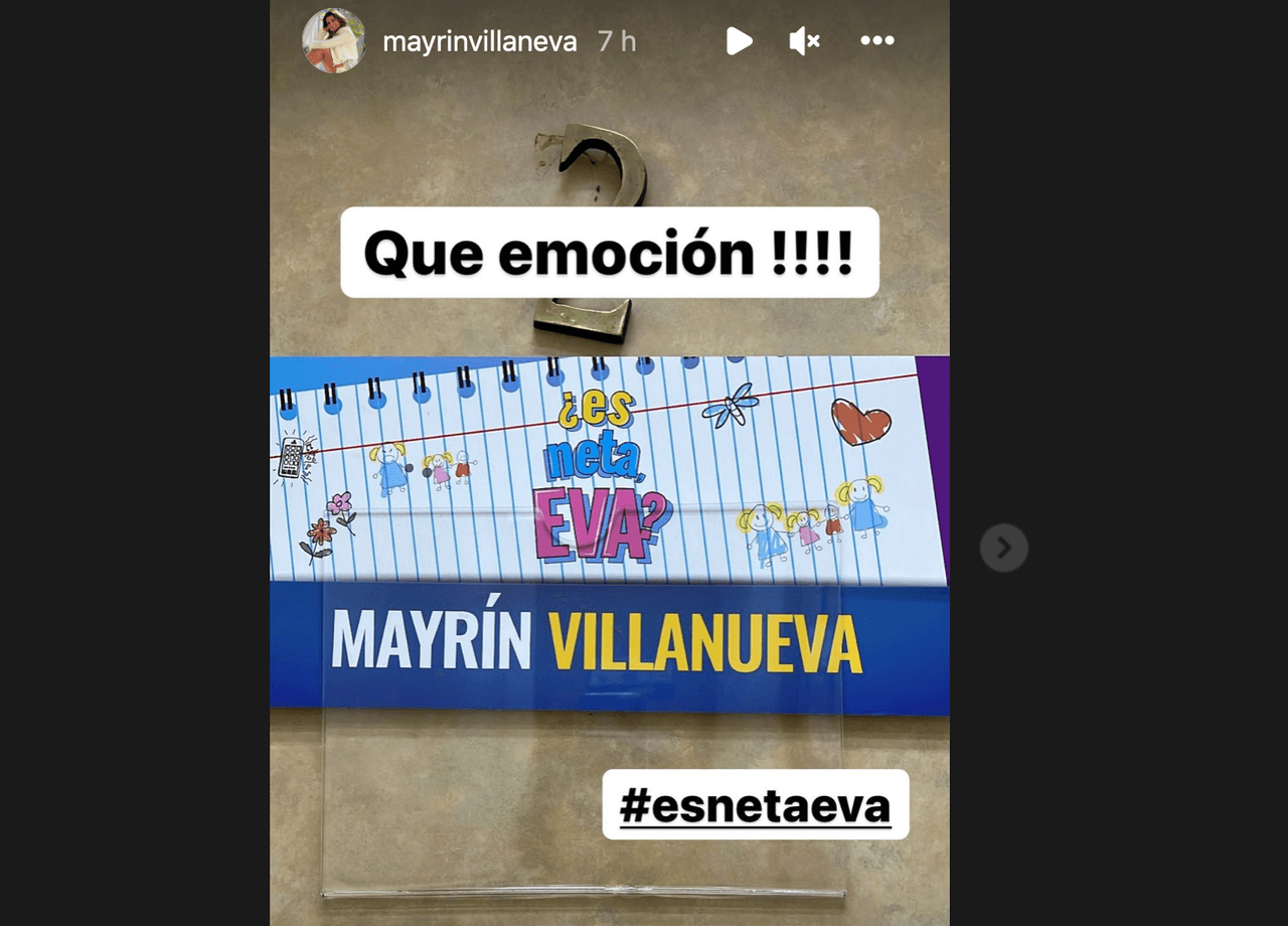 Mayrín Villanueva día 1 de grabaciones