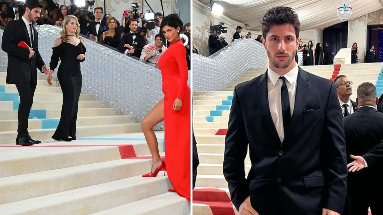 Eugenio Casnighi junto a Kylie Jenner en la Met Gala 2023.