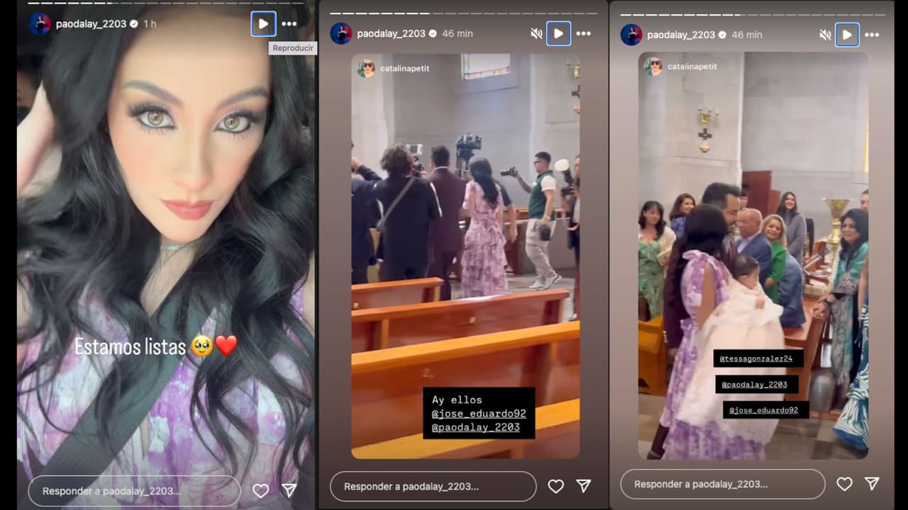 Paola Dalay, novia de José Eduardo Derbez, comparte los primeros detalles del bautizo de su hija Tessa