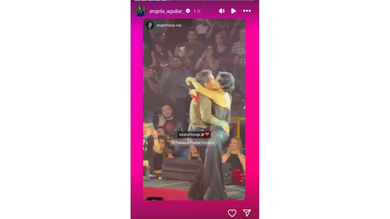 Ángela celebra cumpleaños con Nodal.