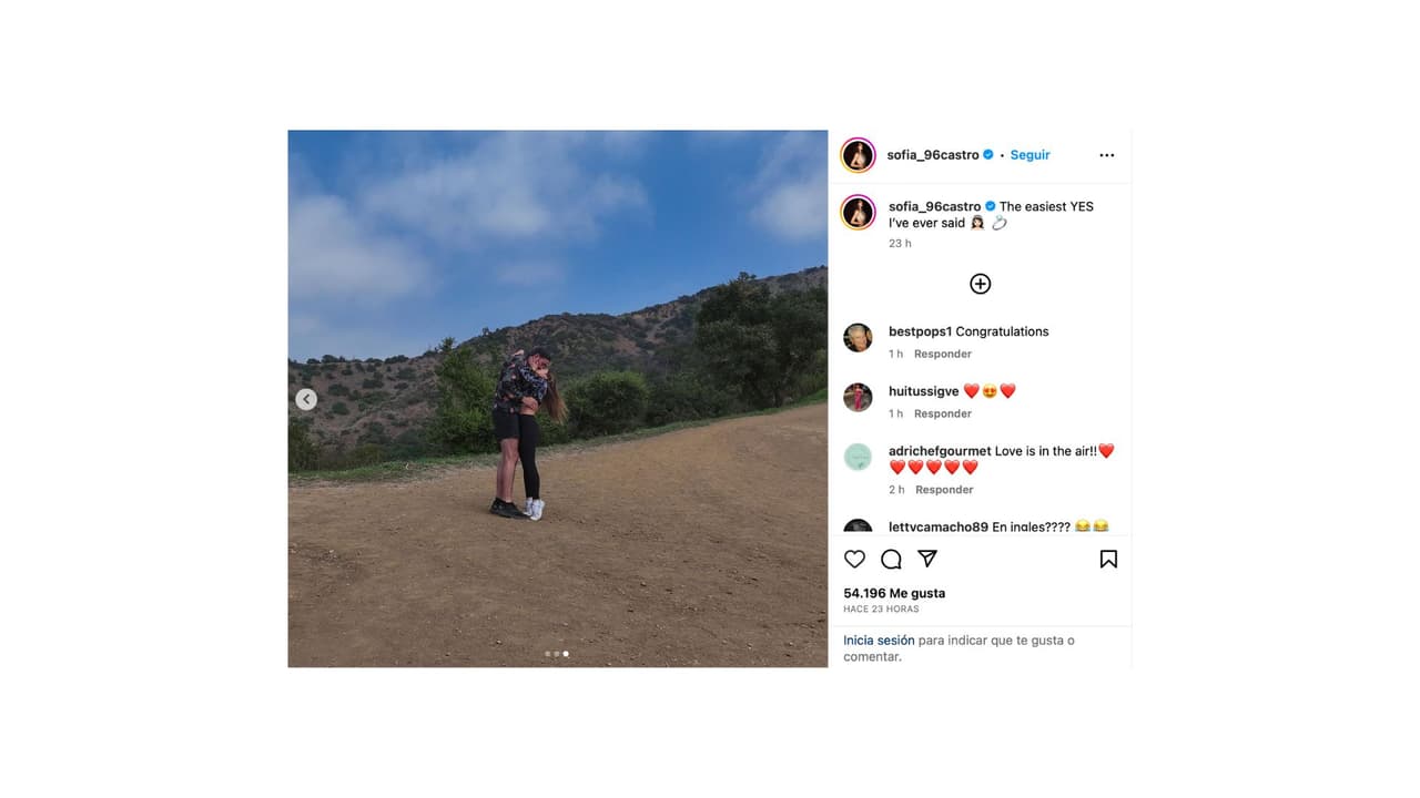 Sofía Castro y Pablo Bernot son novios desde hace cuatro años.