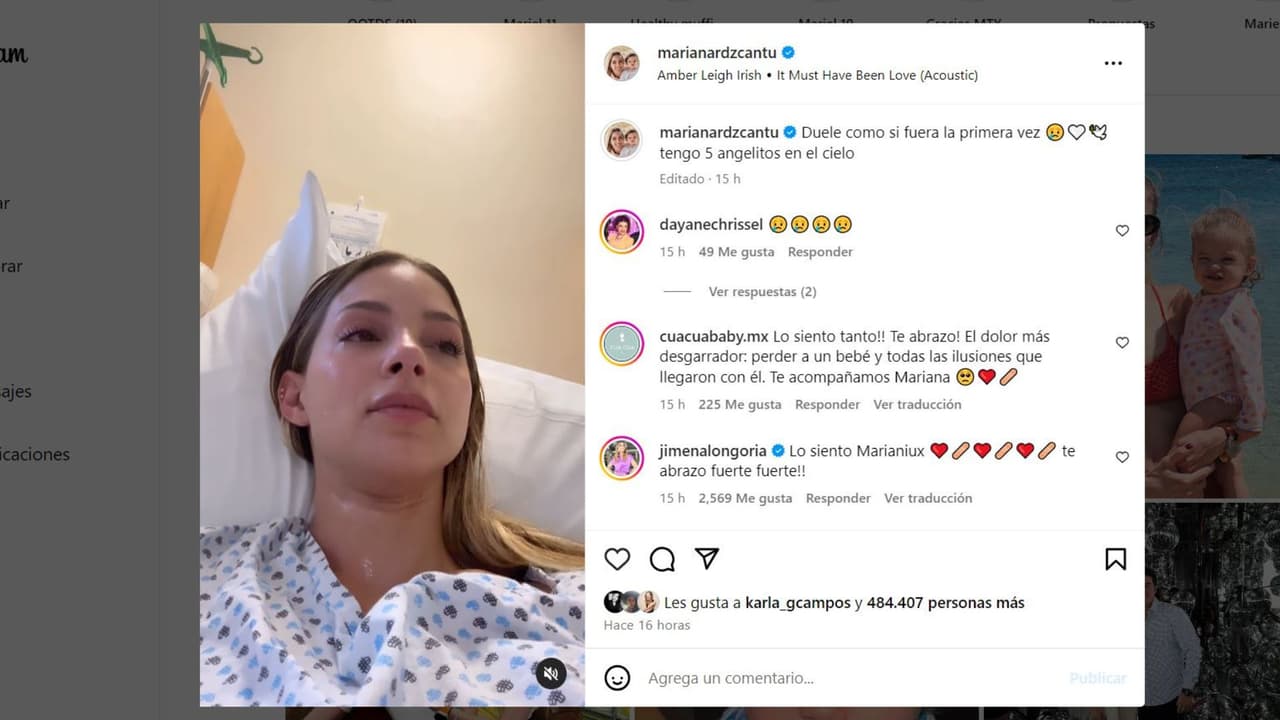 Mariana Rodríguez Cantú revela que perdió un bebé.
