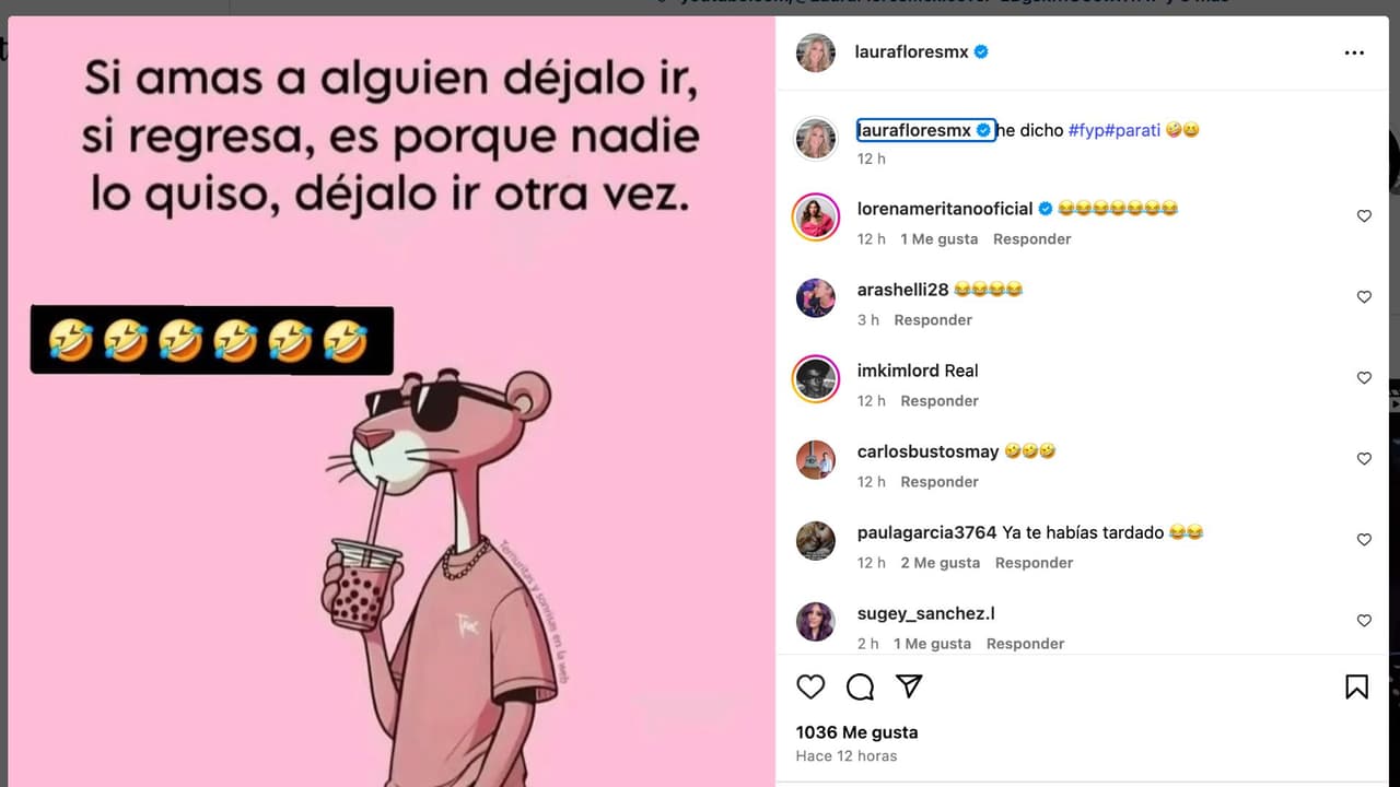 Mensaje de Laura Flores que desató rumores de truene con Lalo Salazar.