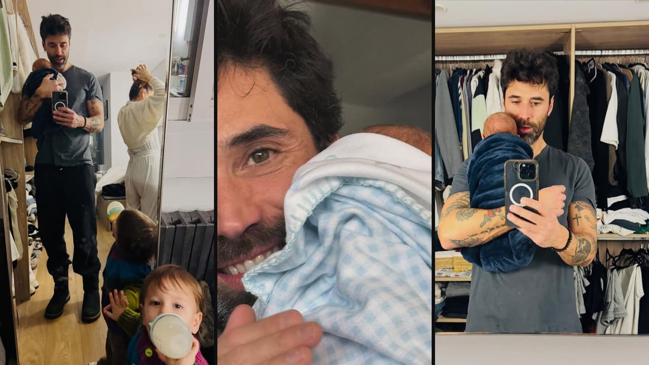 Matías Novoa, esposo de Michelle Renaud, comparte fotos de su familia tras el nacimiento de su bebé Milán