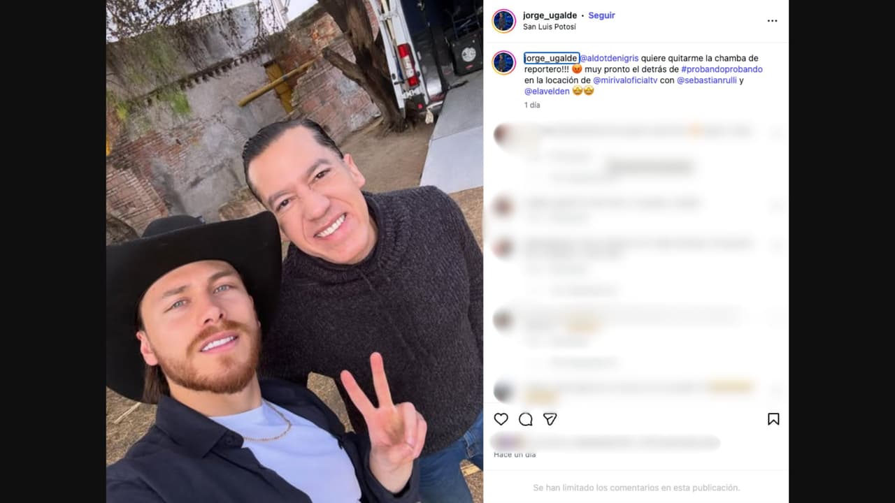 Aldo de Nigris fue captado en las grabaciones de la telenovela 'Mi Rival'