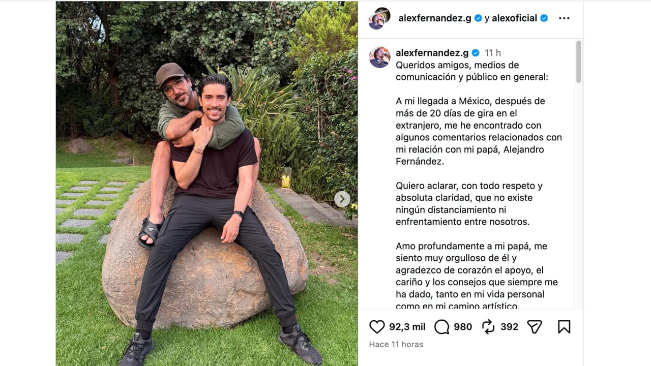 Comunicado Alex Fernández.