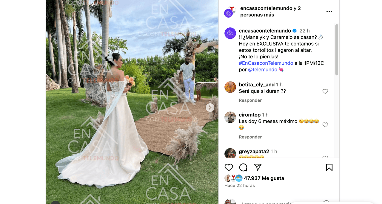 Publican fotos de la ‘boda secreta’ de Manelyk, exintegrante de Hoy, con famoso cantante; así fue su vestido de novia