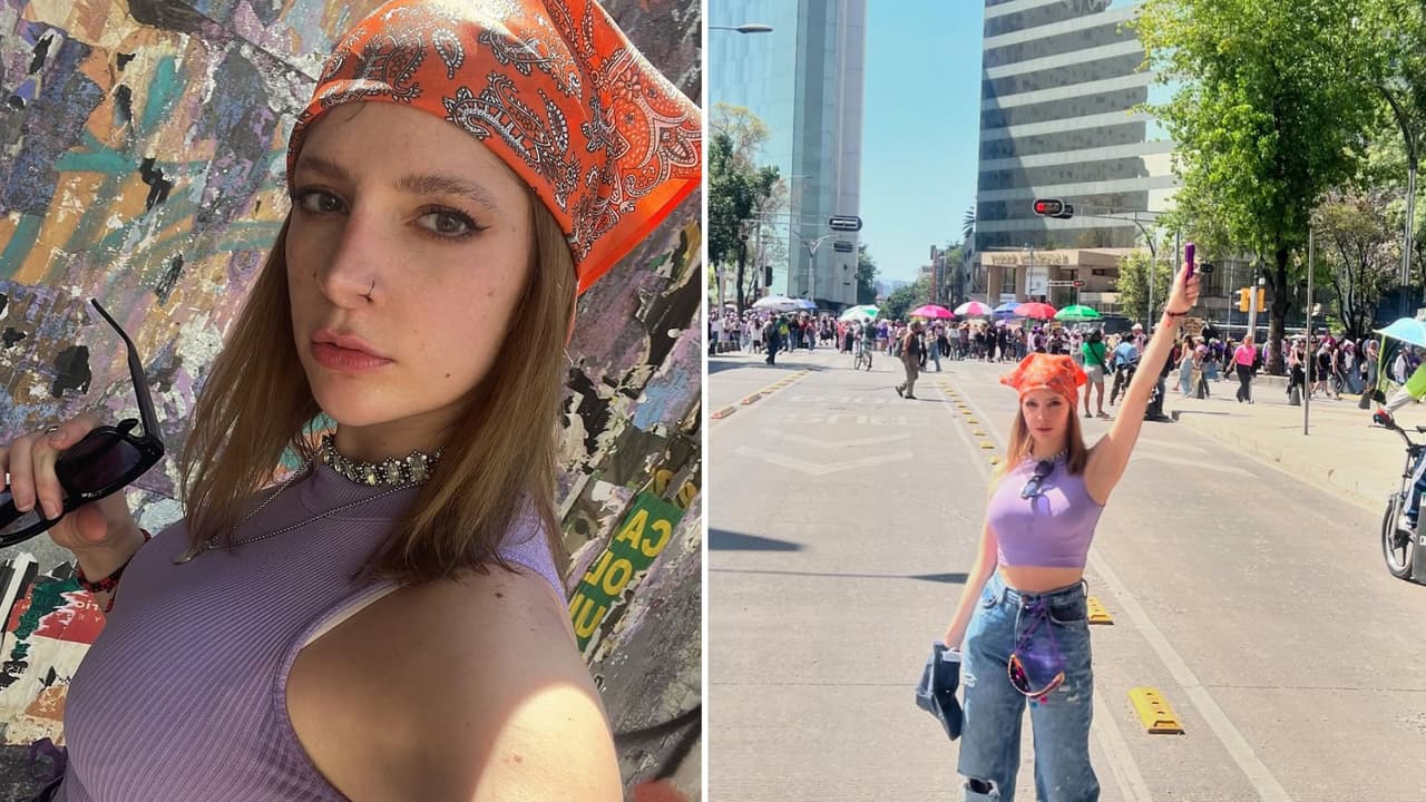 Imelda Tuñón acude a la Marcha 8M en Ciudad de México: “Tenemos que levantar la voz”