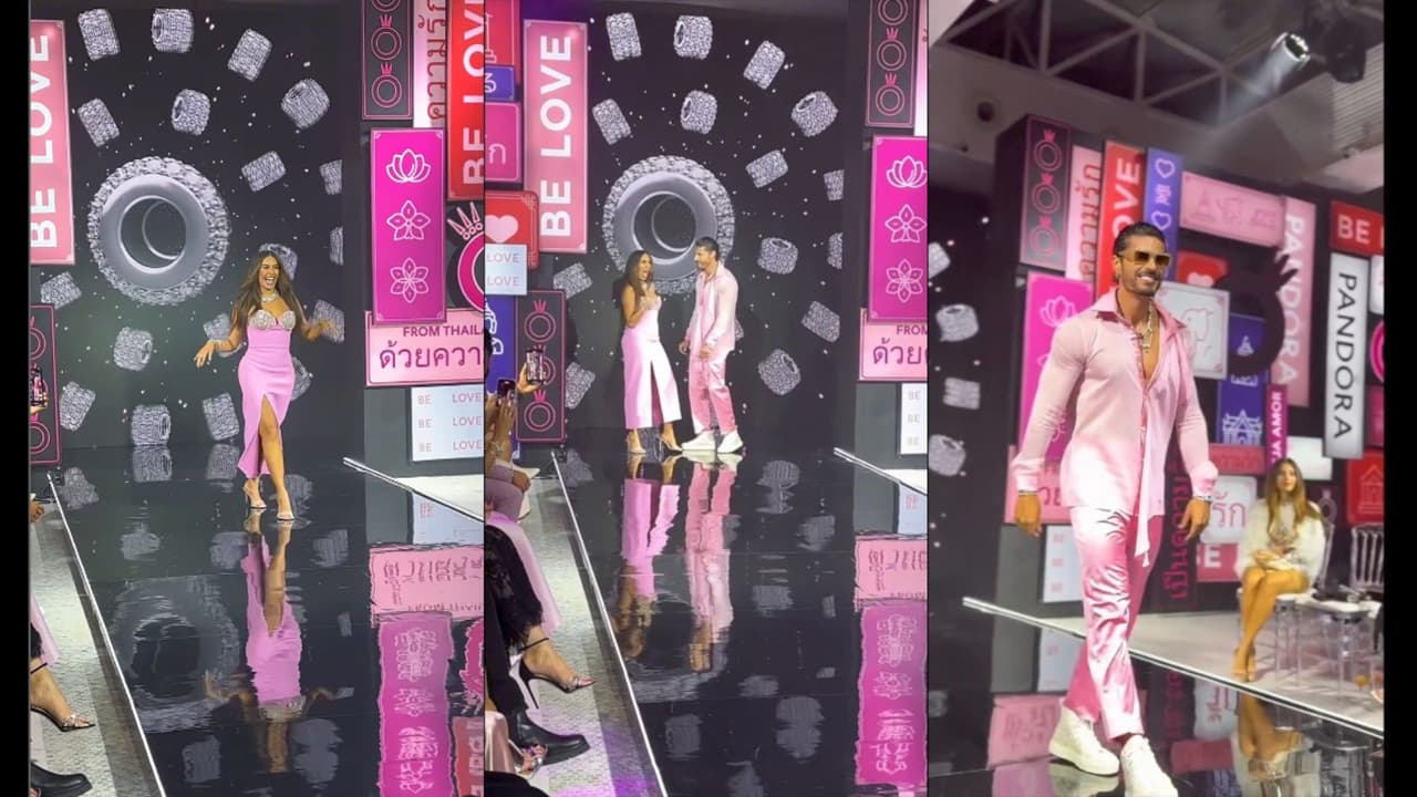 Galilea Montijo y su novio robaron miradas en importante pasarela