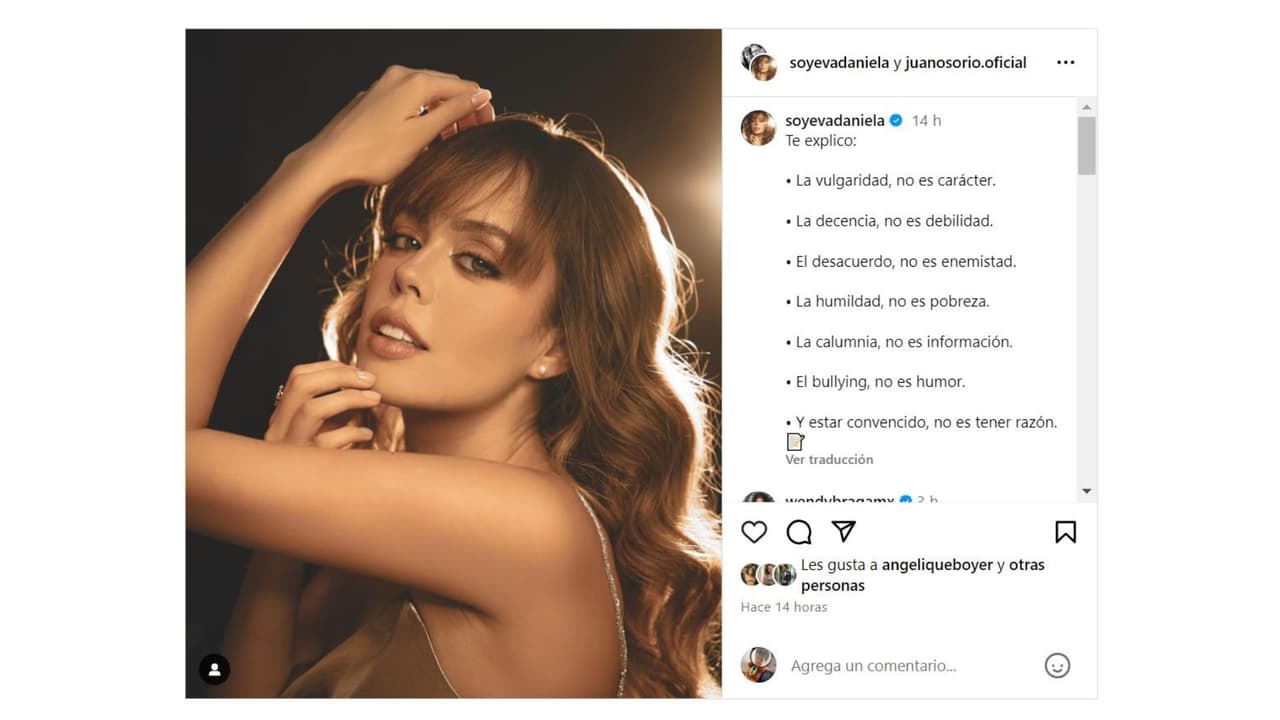 Eva Daniela lanza mensaje tras polémica con Niurka.