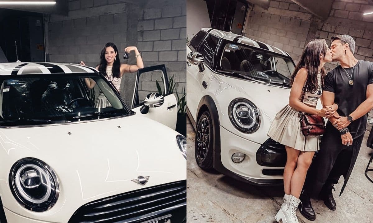 La actriz mostró su emoción por su nuevo carro