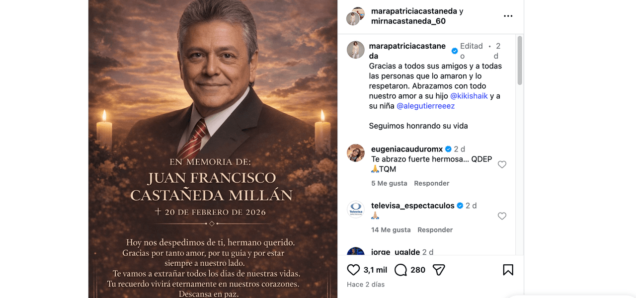 Mara Patricia Castañeda habla tras la muerte de su hermano