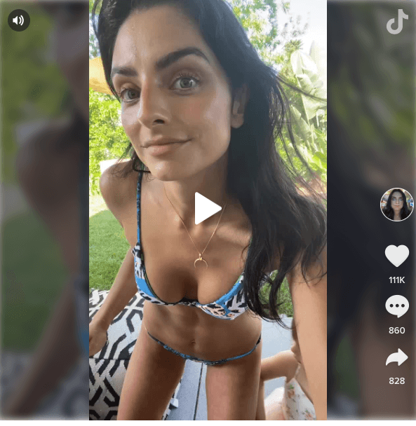Sin embargo, el domingo 10 de mayo, Derbez publicó un video grabado en la aplicación de Tik Tok en donde aparece en bikini bailando con su hija Kailani, luciendo notablemente más delgada. Algunos de sus seguidores escribieron su preocupación. "Qué flaquísima te ves" y "Creo que se te pasó la mano y luces muy delgada", fueron algunos de los comentarios.