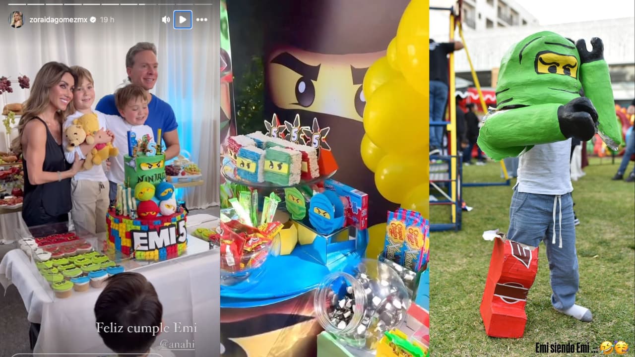 Anahí comparte todos los detalles de la fiesta de cumpleaños de su hijo Emiliano