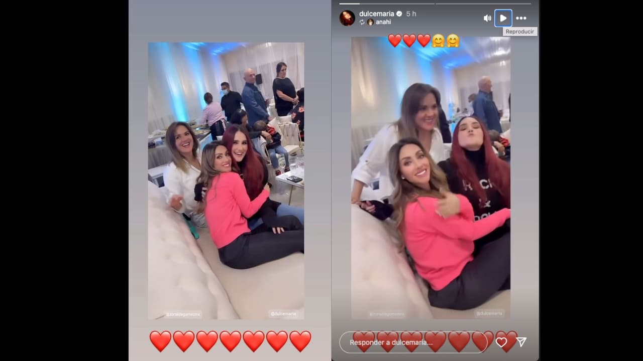 Anahí presume la asistencia de Zoraida Gómez y Dulce María a la fiesta de cumpleaños de su hijo Emiiano